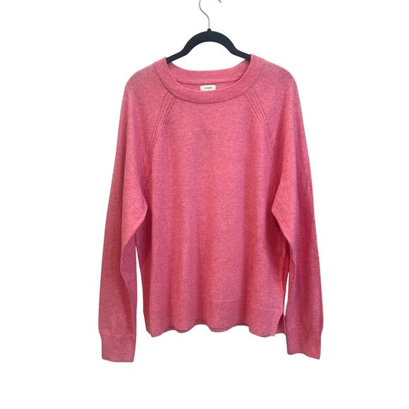 J.Crew Sweaters - J.Crew Pink Raglan Crewneck Wool Blend Knit Sweater CL495 Mens Large NEW